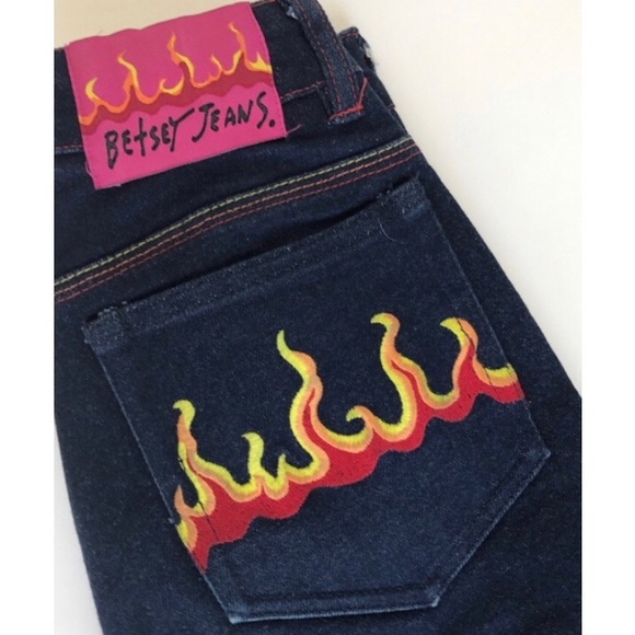 flame pocket jeans